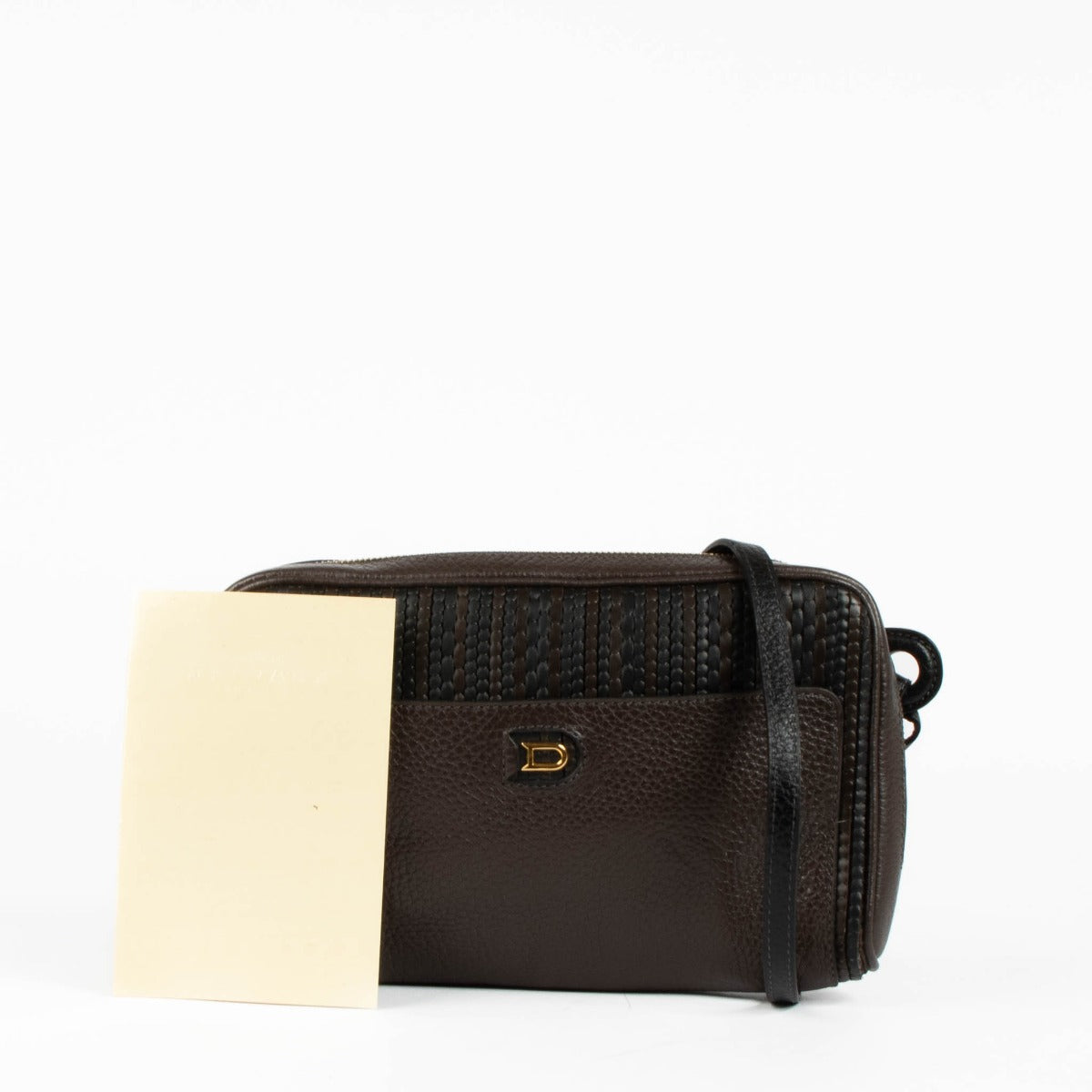 Authentic pre-loved Delvaux Brown/Multicolor Toile De Cuir Crossbody Bag on Labellov.com