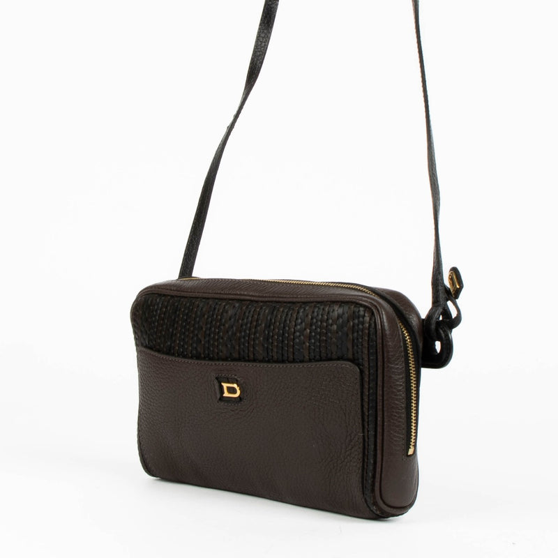 Authentic pre-loved Delvaux Brown/Multicolor Toile De Cuir Crossbody Bag on Labellov.com