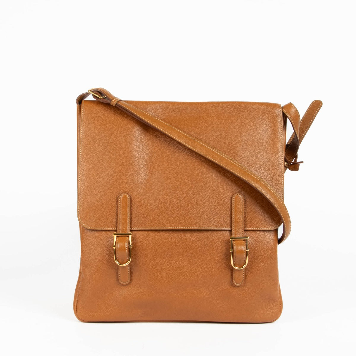 Shop this 100% authentic Delvaux Cognac Messenger Bag at Labellov.com