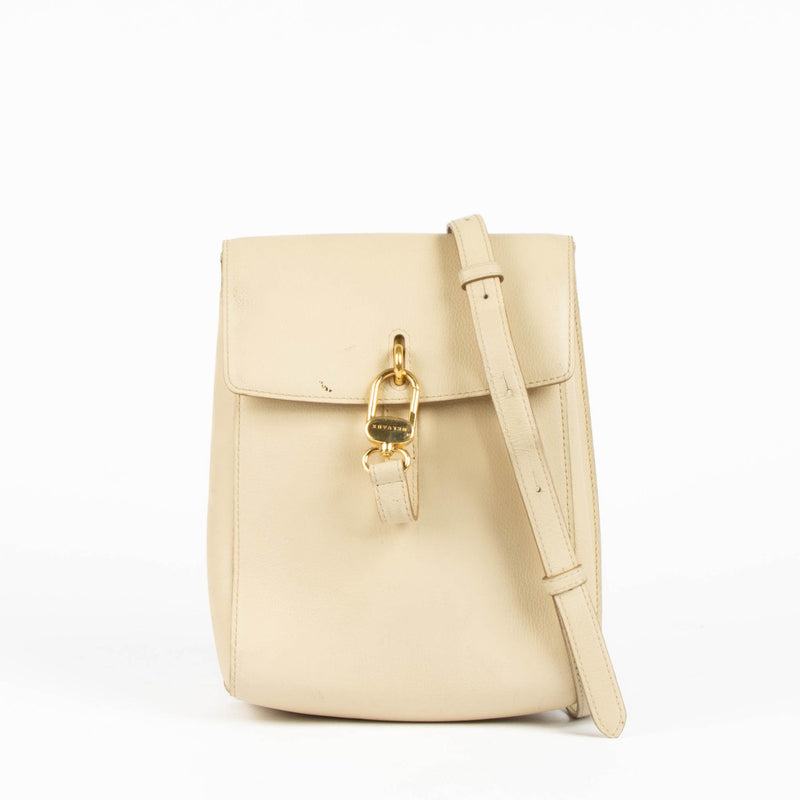 Shop this authentic Delvaux Beige Rubis Crossbody Bag pre-loved on Labellov.com