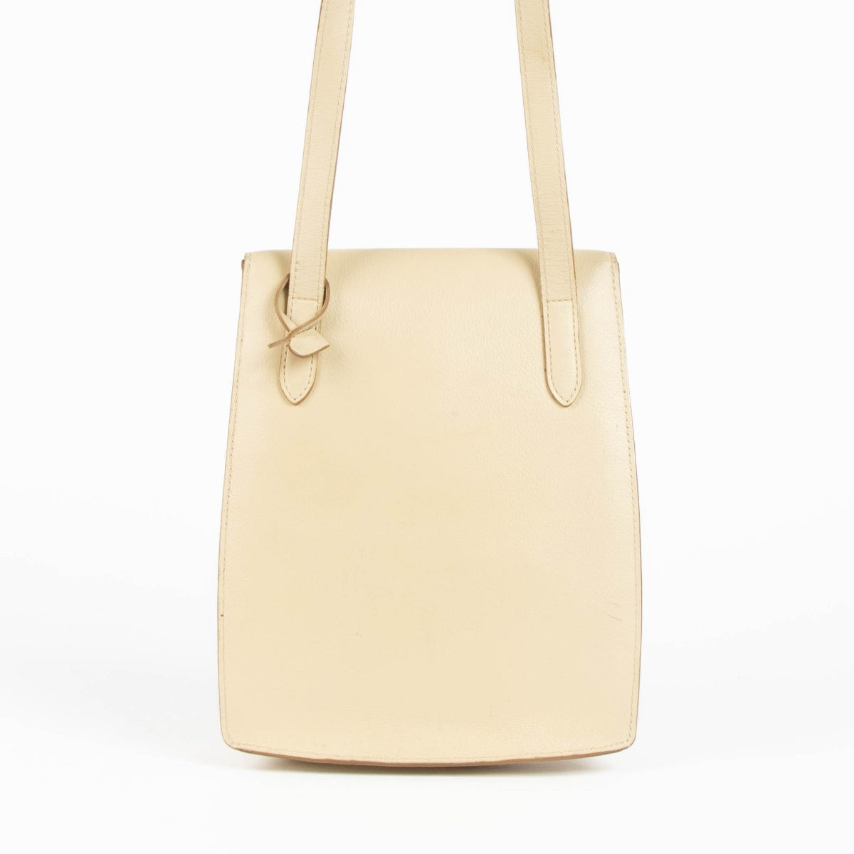 Shop this authentic Delvaux Beige Rubis Crossbody Bag pre-loved on Labellov.com