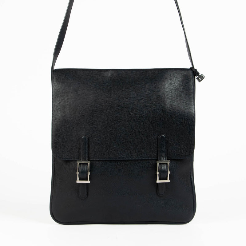 Shop this authentic Delvaux Dark Blue KotKot Messenger Bag pre-loved on Labellov.com