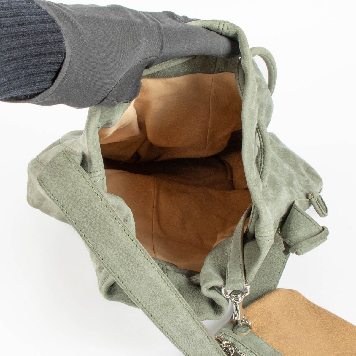 Delvaux Green Shoulder Bag