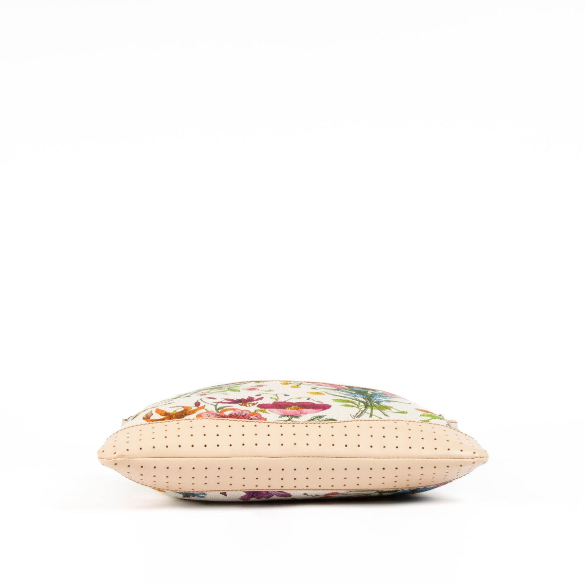 Shop this authentic Gucci Flora Canvas Perforated Messenger Bag pre-loved on Labellov.com