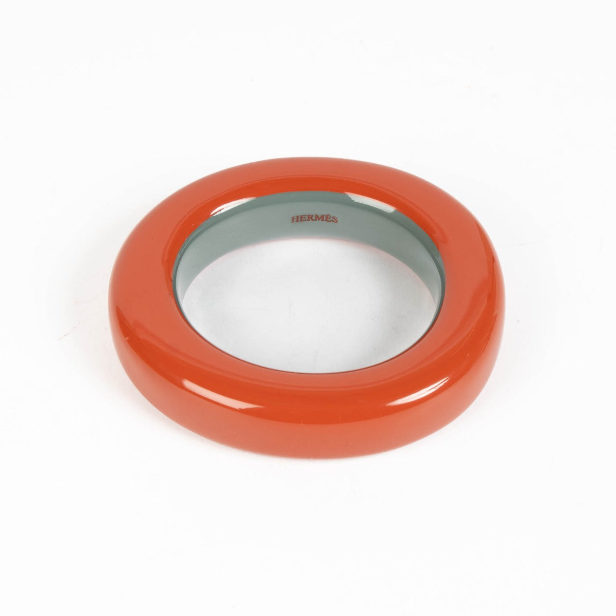 Hermès rood gelakt houten armband