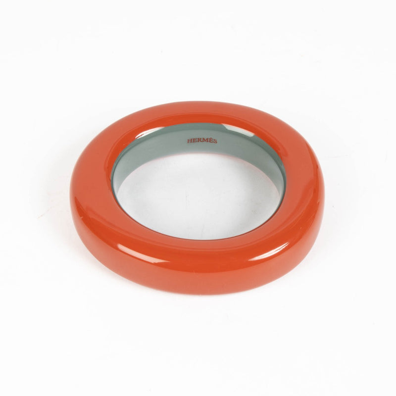 Hermès rood gelakt houten armband