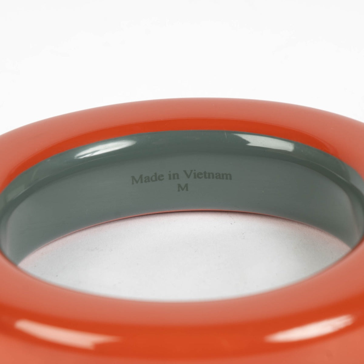 Hermès rood gelakt houten armband