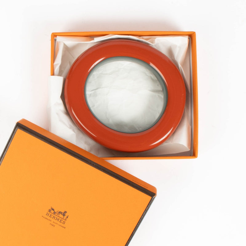 Hermès rood gelakt houten armband
