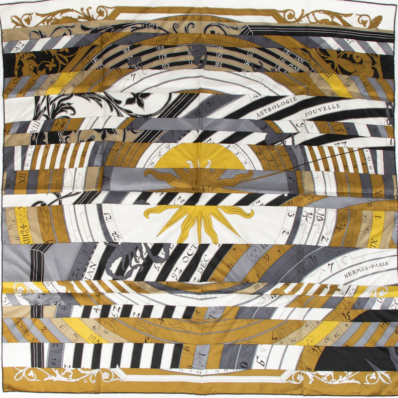 Hermès Carre de Soie 90 Dies et Hore Astrologie Nouvelle