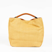 Shop this 100% authentic Saint Laurent Yellow/Brown Fabric And Leather Bag at Labellov.com