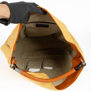 Shop this 100% authentic Saint Laurent Yellow/Brown Fabric And Leather Bag at Labellov.com