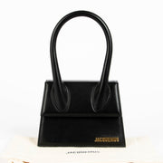 Authentic pre-loved Jacquemus Black Leather Le Chiquito Moyen Bag on Labellov.com