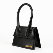 Authentic pre-loved Jacquemus Black Leather Le Chiquito Moyen Bag on Labellov.com