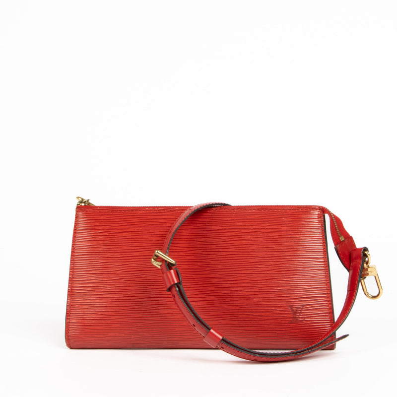 Louis Vuitton Red Epi Leather Pochette