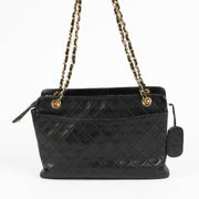 Authentic pre-loved Chanel Black Vintage With Wallet Shoulder Bag on Labellov.com