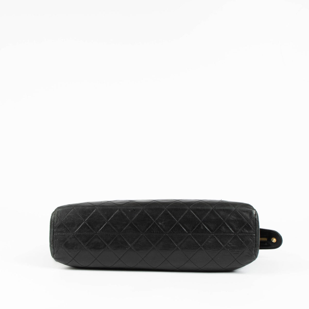 Chanel Vintage Black Lambskin Front Pocket Tote Bag – Labellov