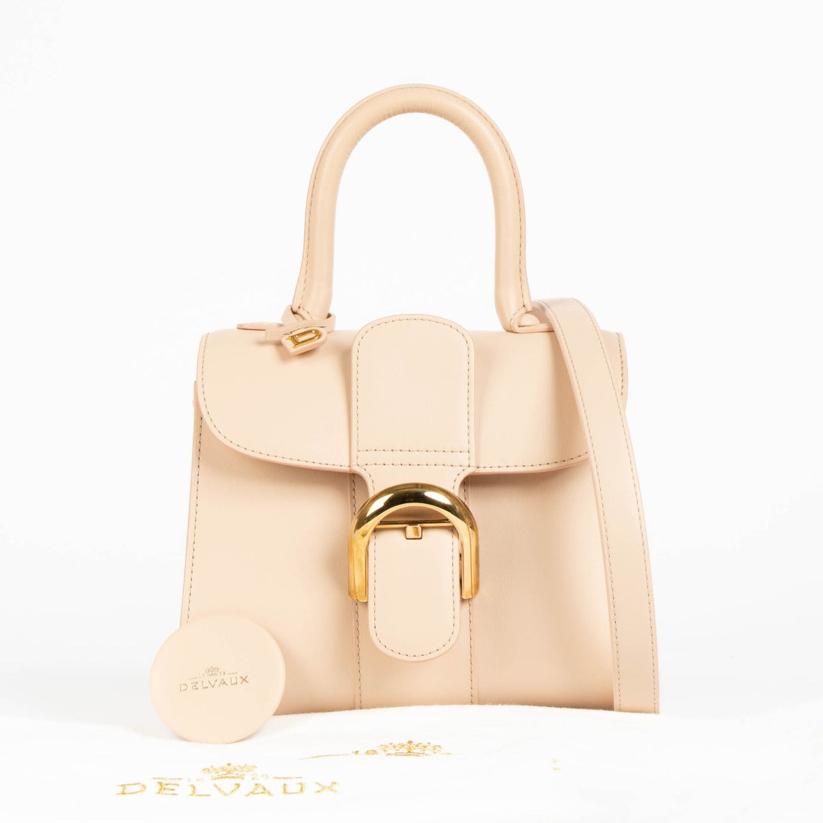 Delvaux Nude Box Calf Brillant Mini Bag – Labellov