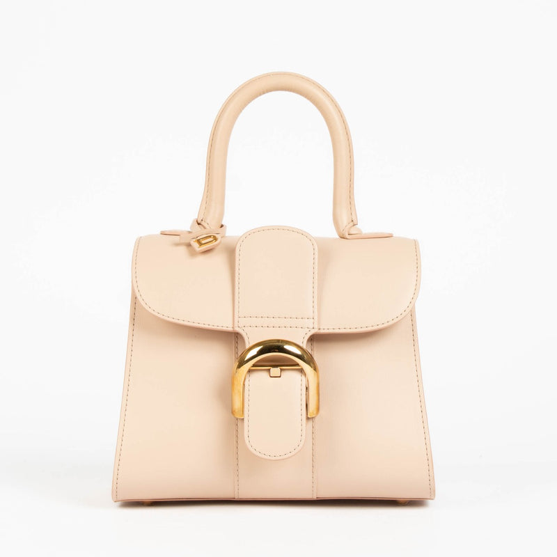 Authentic pre-loved Delvaux Nude Mini Brillant Top Handle Bag on Labellov.com