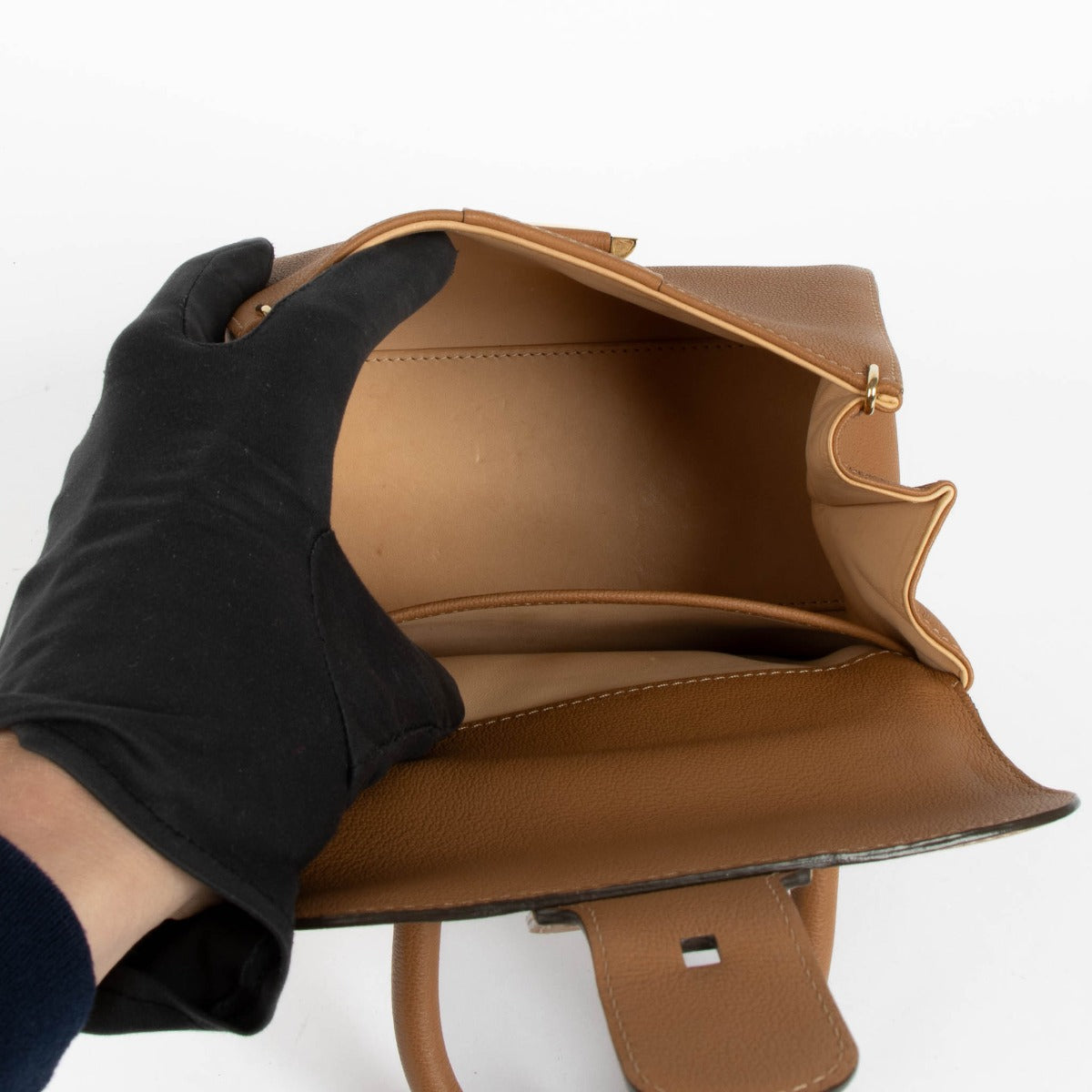 Authentic pre-loved Delvaux Vegetal Mini Brillant Top Handle Bag on Labellov.com