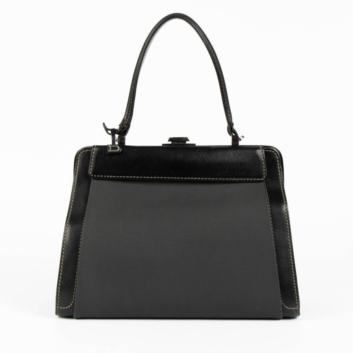 Authentic pre-loved Delvaux Black Illusion Jumping Top Handle Bag on Labellov.com