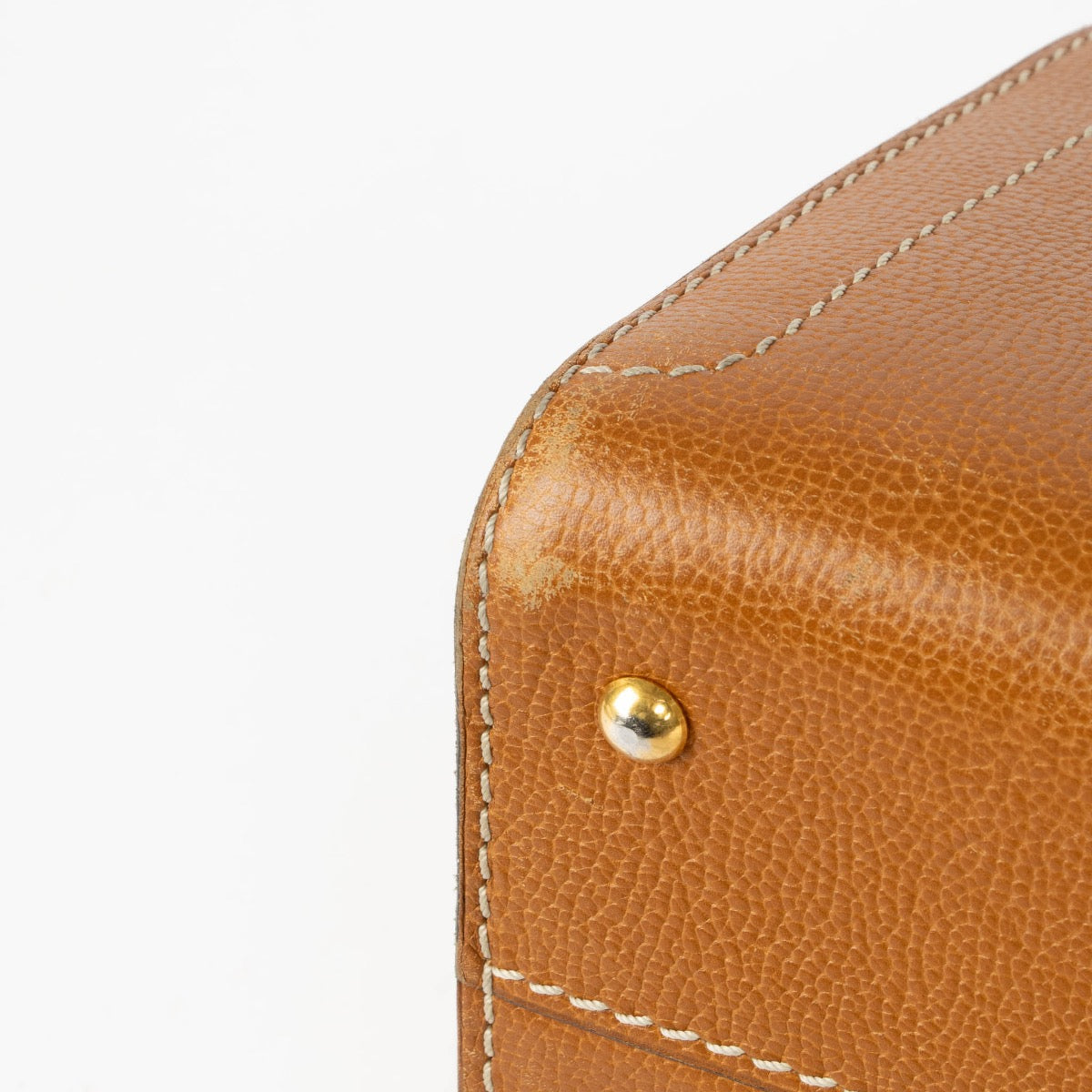Authentic pre-loved Delvaux Cognac Leather Classicp Top Handle Bag on Labellov.com