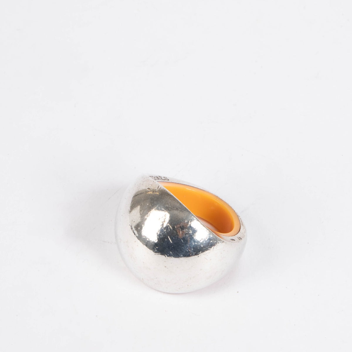 Authentic pre-loved Hermès Sterling Silver Quark Cocktail Ring - Size 57 on Labellov.com