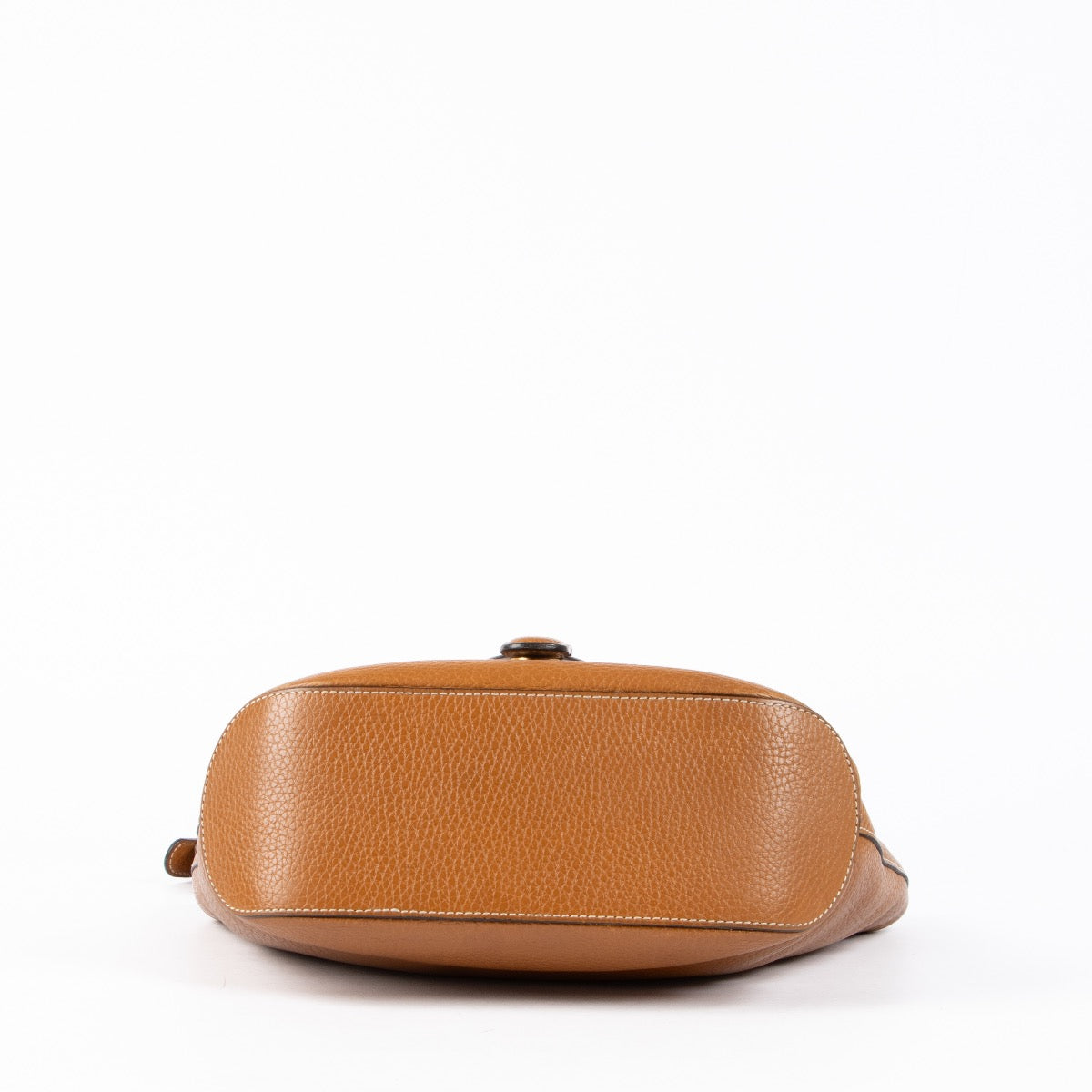 Authentic pre-loved Delvaux Cognac Leather Mimosa Shoulder Bag on Labellov.com