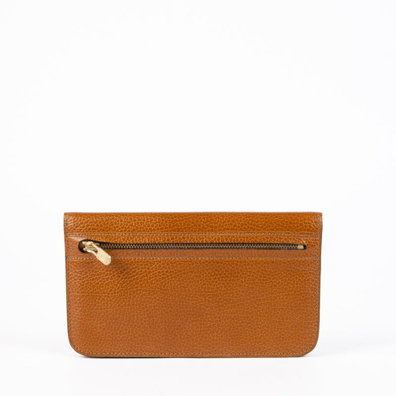Authentic pre-loved Delvaux Cognac Leather Escudo Wallet on Labellov.com