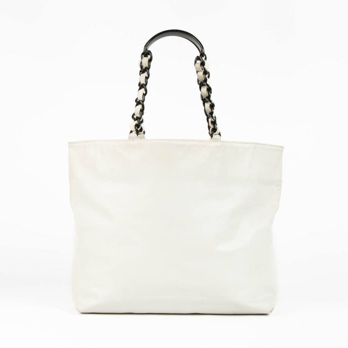 Chanel vintage cream leather tote bag classic designer shoulder bag luxury neutral handbag