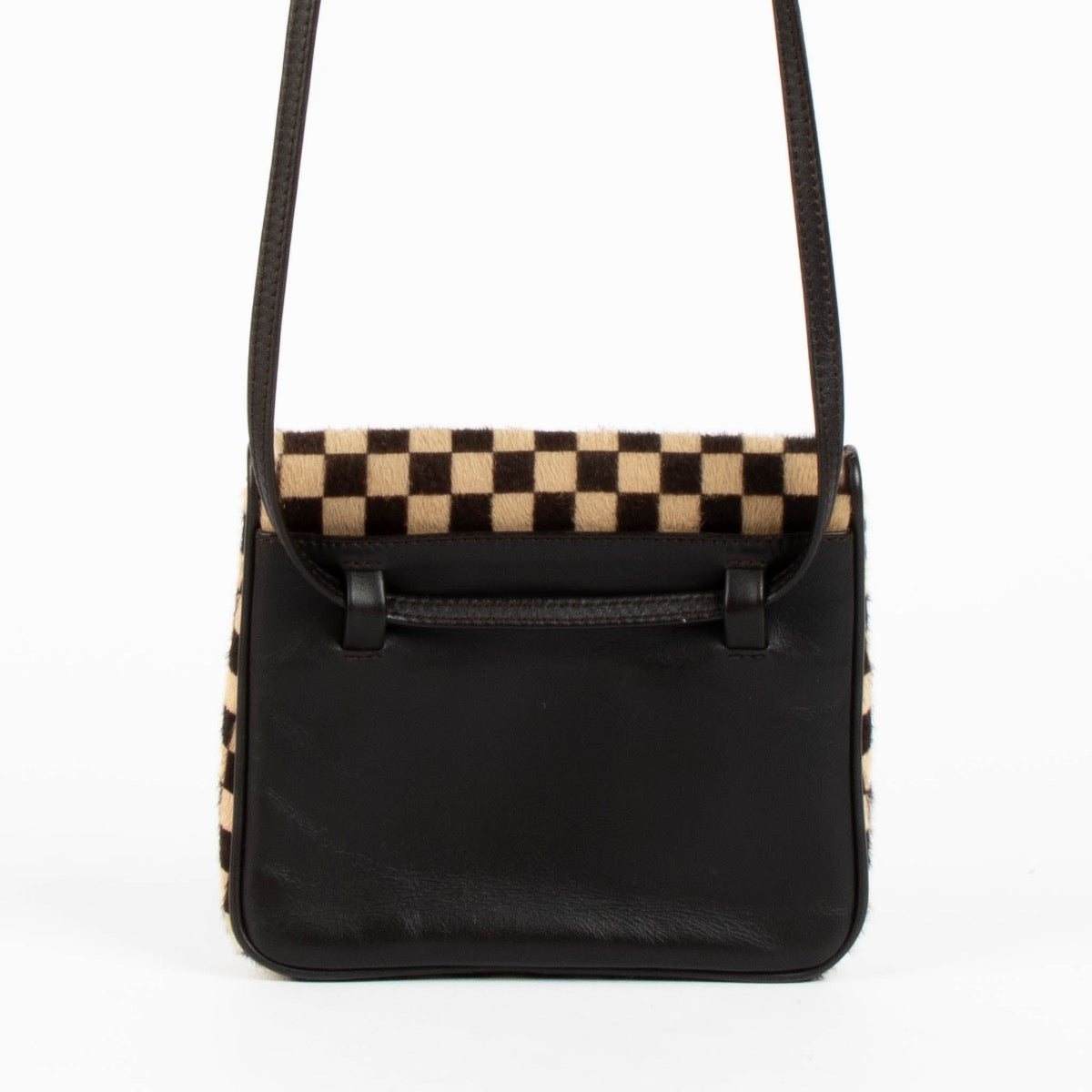 Authentic pre-loved Louis Vuitton Damier Pony Hair Sauvage Gazelle Small Crossbody Bag on Labellov.com
