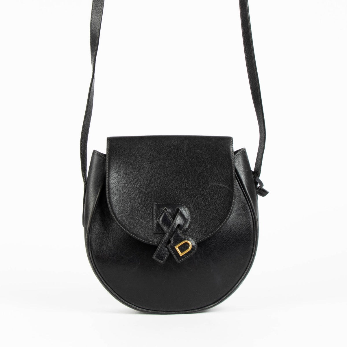 Authentic pre-loved Delvaux Blue Leather Crossbody Bag on Labellov.com