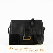 Authentic pre-loved Delvaux Black Leather Poirier Crossbody Bag on Labellov.com