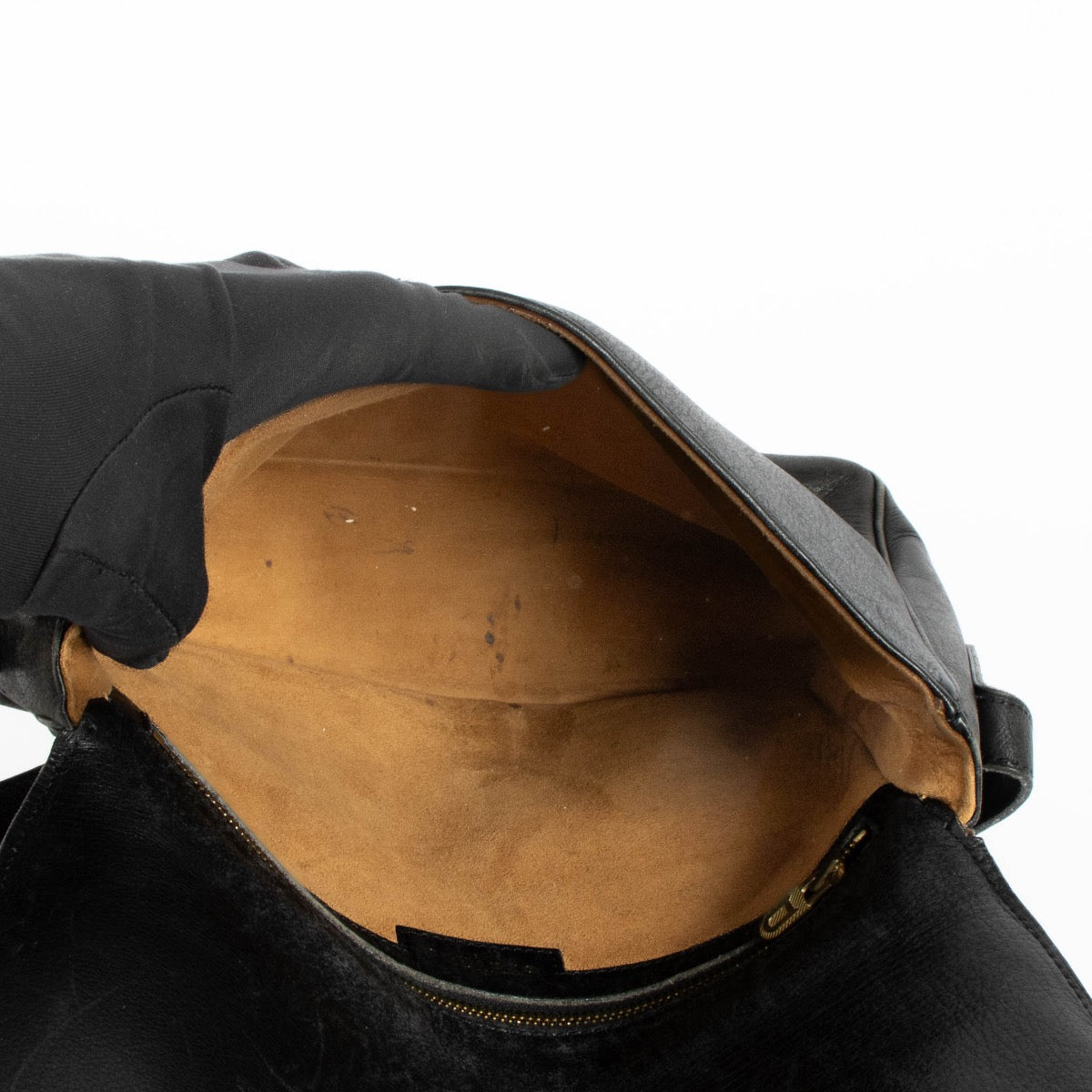 Authentic pre-loved Delvaux Black Leather Poirier Crossbody Bag on Labellov.com