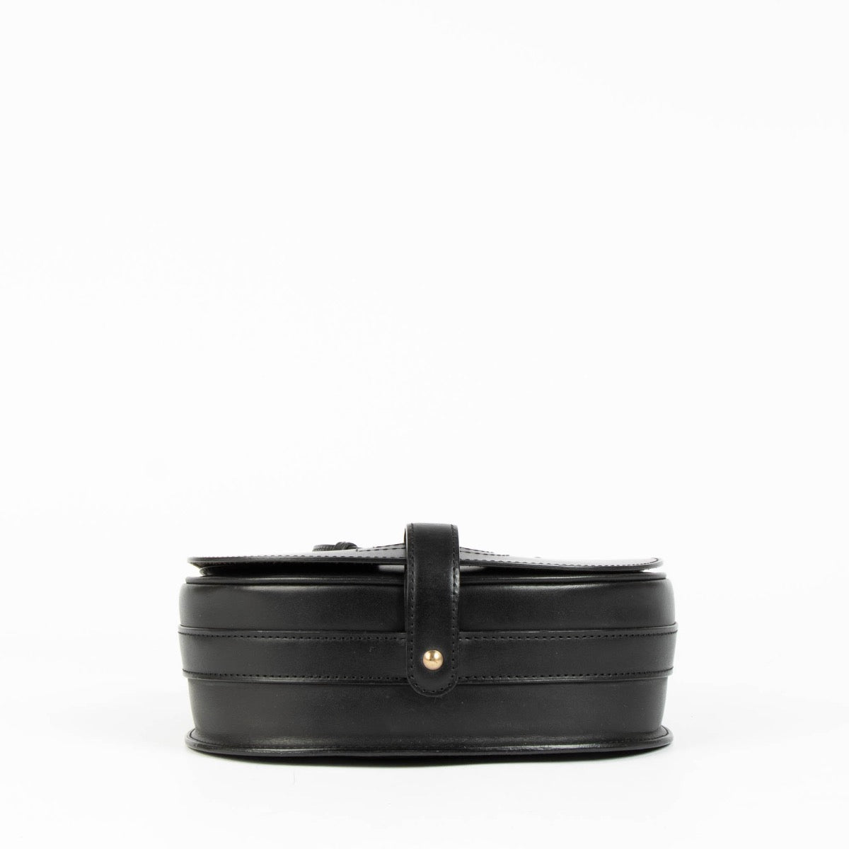 Authentic pre-loved Delvaux Black Leather Kate PM Crossbody Bag on Labellov.com