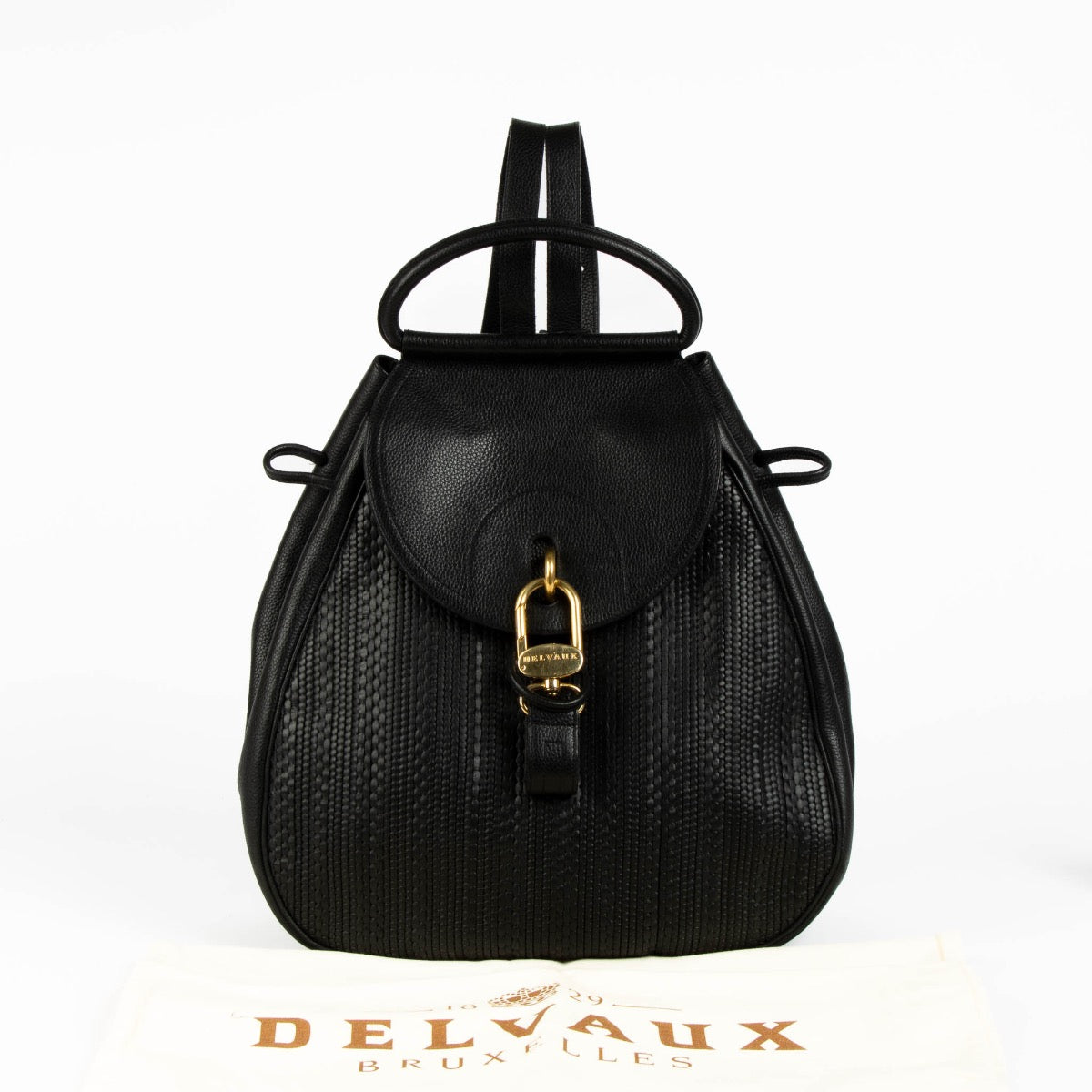 Delvaux Black Toile De Cuir Lucifer Backpack – Labellov