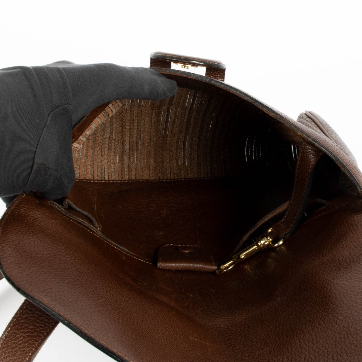 Authentic pre-loved Delvaux Brown Toile De Cuir Chablis Crossbody Bag on Labellov.com