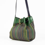 Authentic pre-loved Delvaux Multicolor Toile De Cuir Faust Shoulder Bag on Labellov.com
