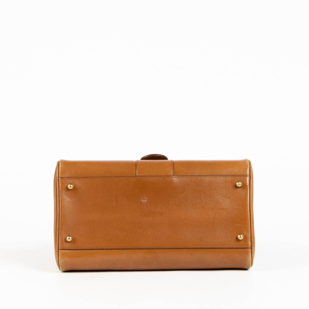 Authentic pre-loved Delvaux Brown Brillant PM Calfskin Top Handle Bag on Labellov.com