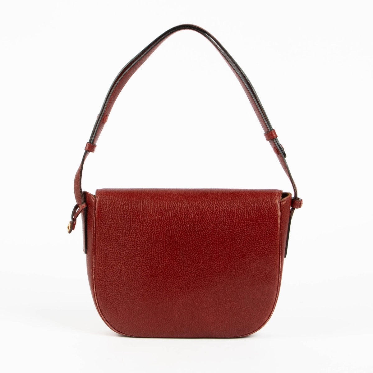 Authentic pre-loved Delvaux Red Diva Leather Shoulder Bag on Labellov.com