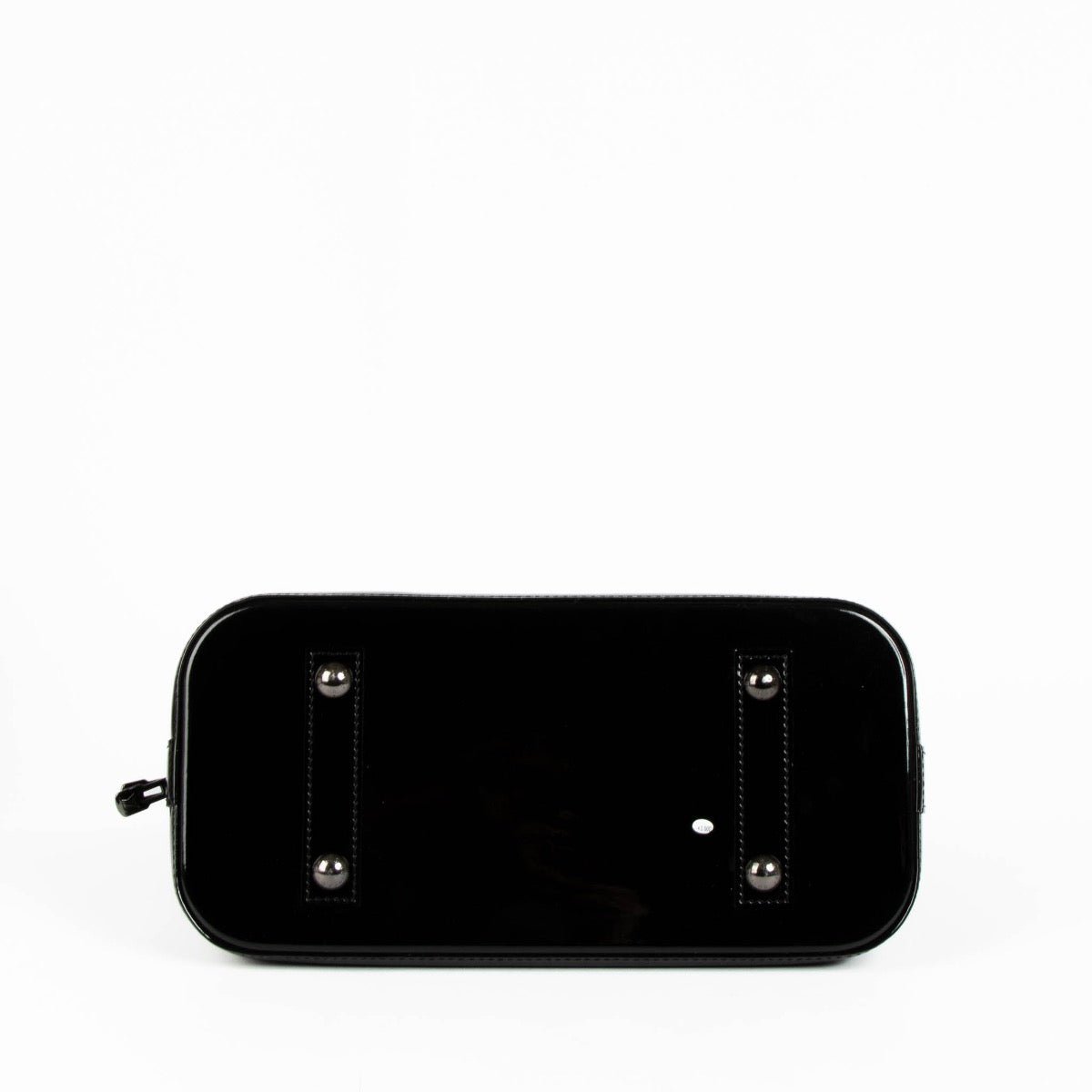 Authentic pre-loved Louis Vuitton Black Vernis Alma PM Top Handle Bag on Labellov.com
