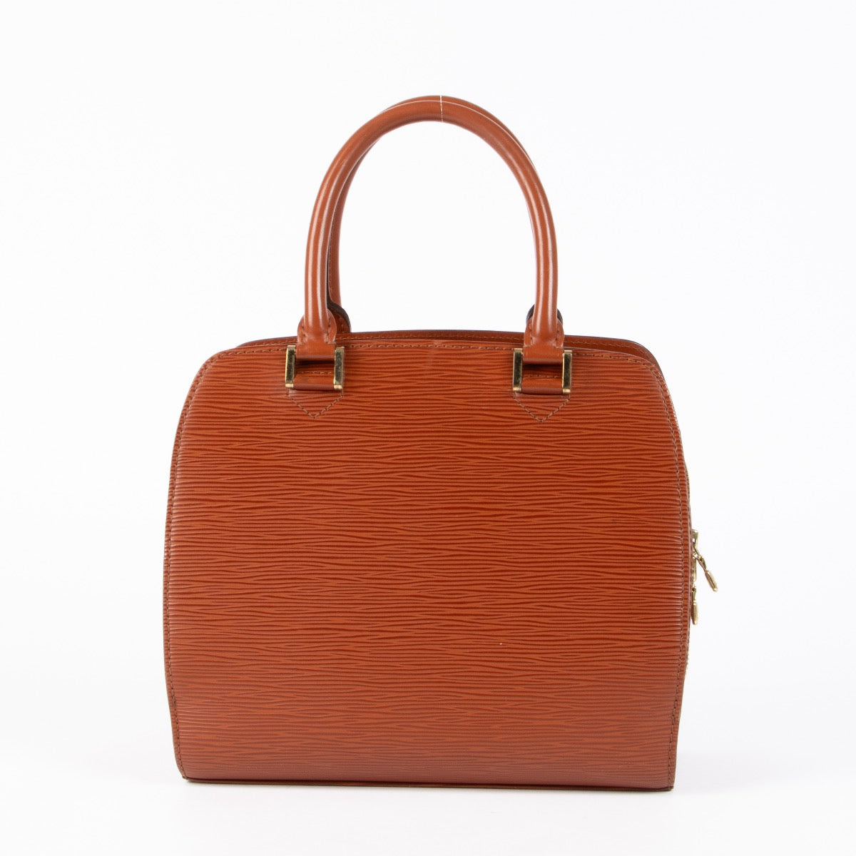 Authentic pre-loved Louis Vuitton Camel Epi Leather Pont Neuf Top Handle Bag on Labellov.com