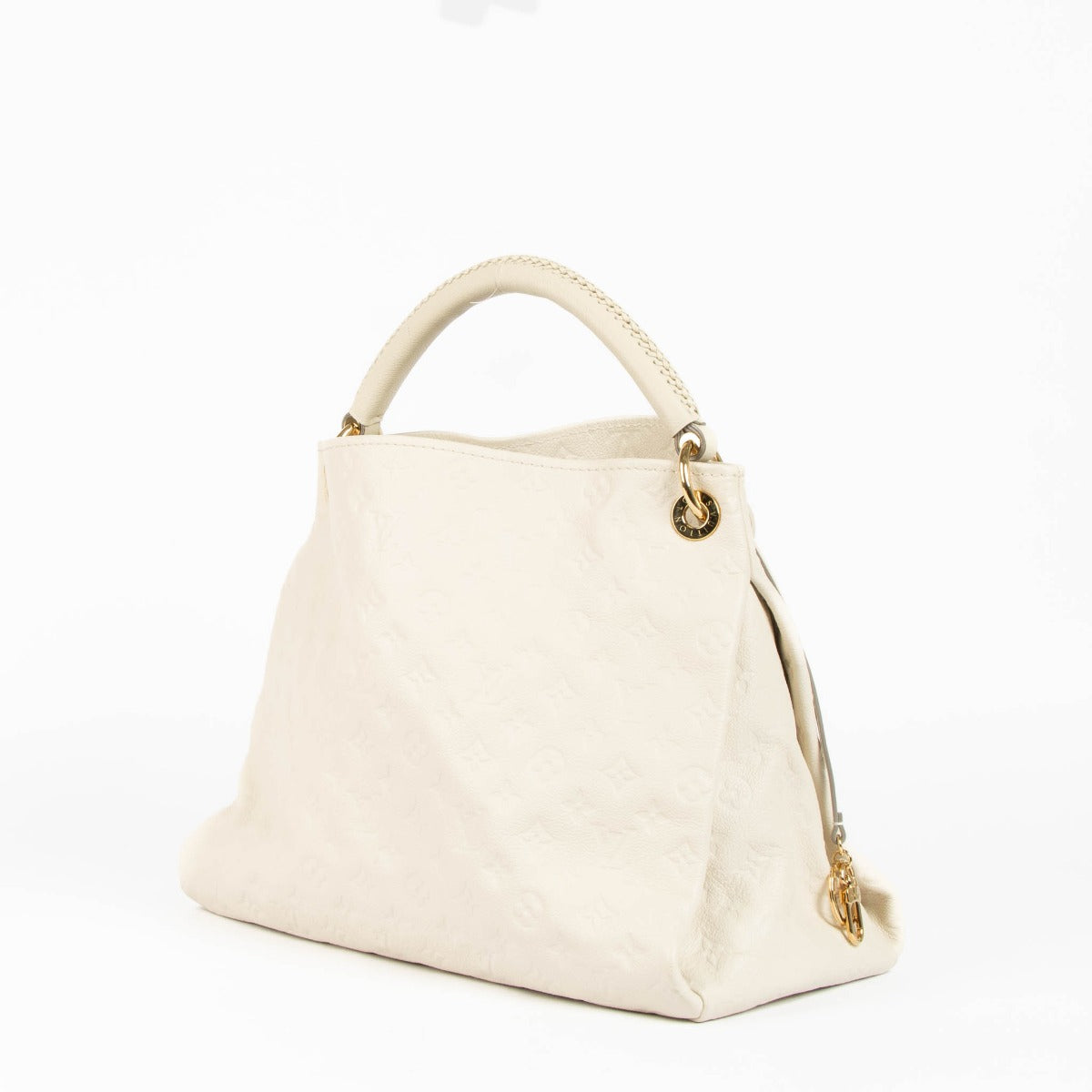 Louis Vuitton Artsy MM White Monogram Empreinte leather shoulder bag