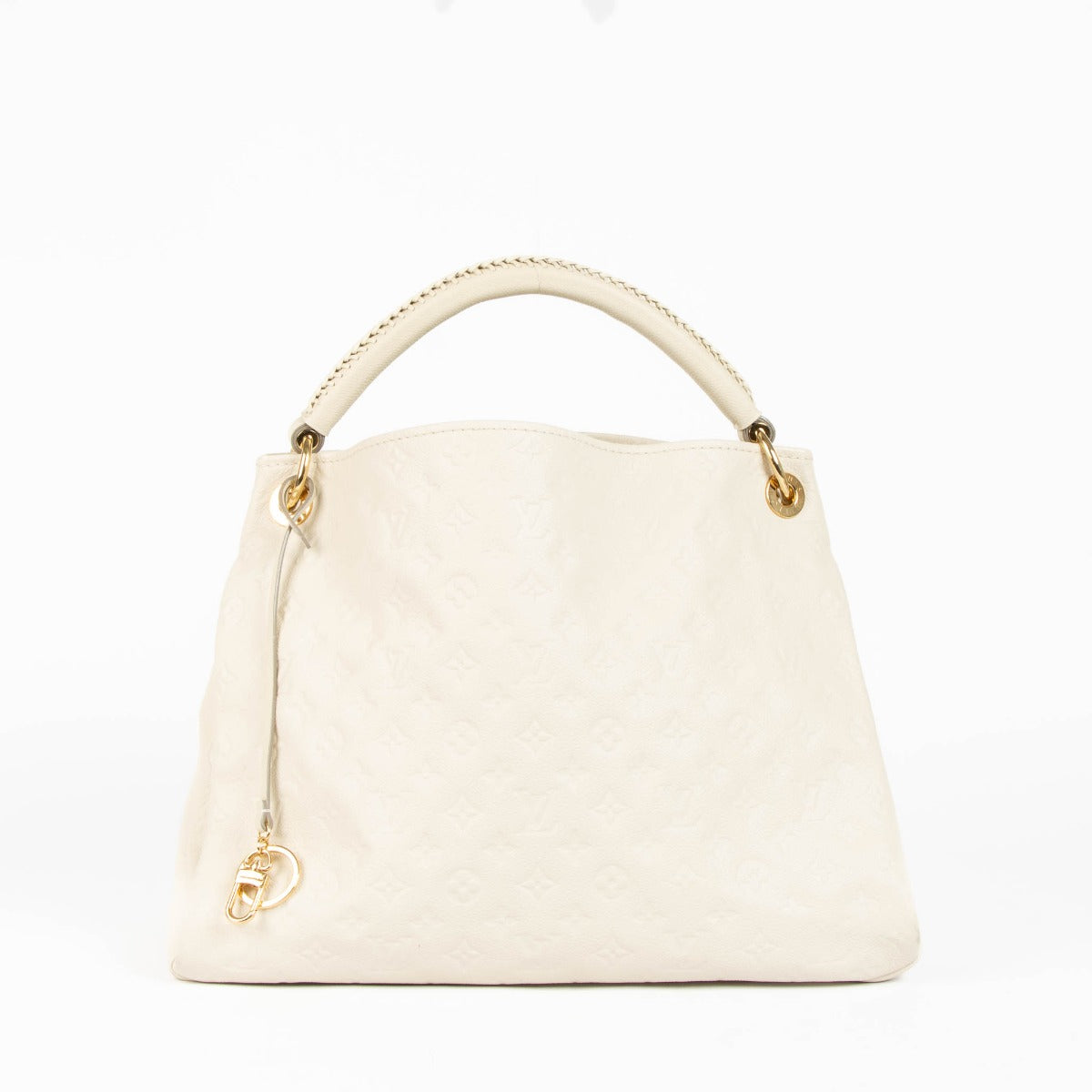 Louis Vuitton Artsy MM White Monogram Empreinte leather shoulder bag