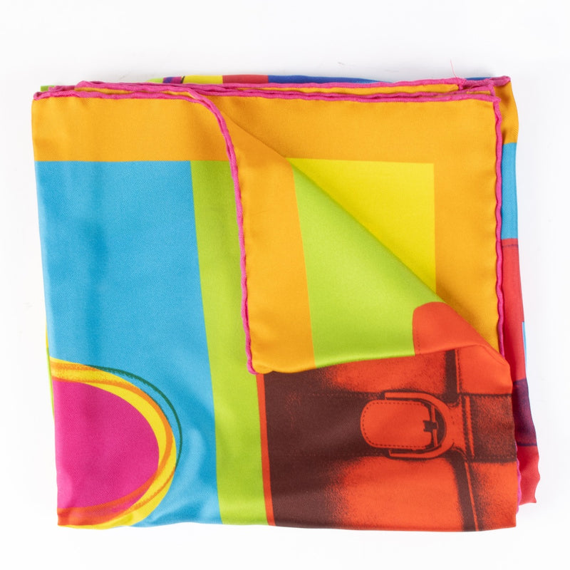 Shop this authentic Delvaux Multicolor Pop Brillant 90 Scarf pre-loved on Labellov.com