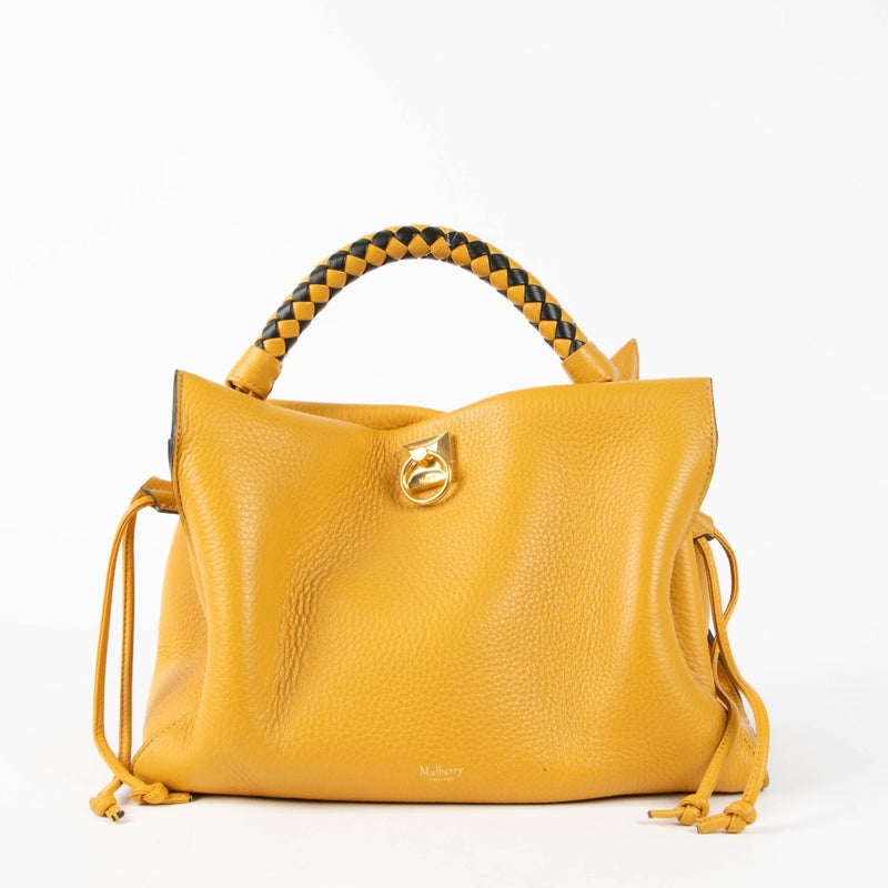 Shop this authentic Mulberry Yellow Braided Handle Bag pre-loved on Labellov.com