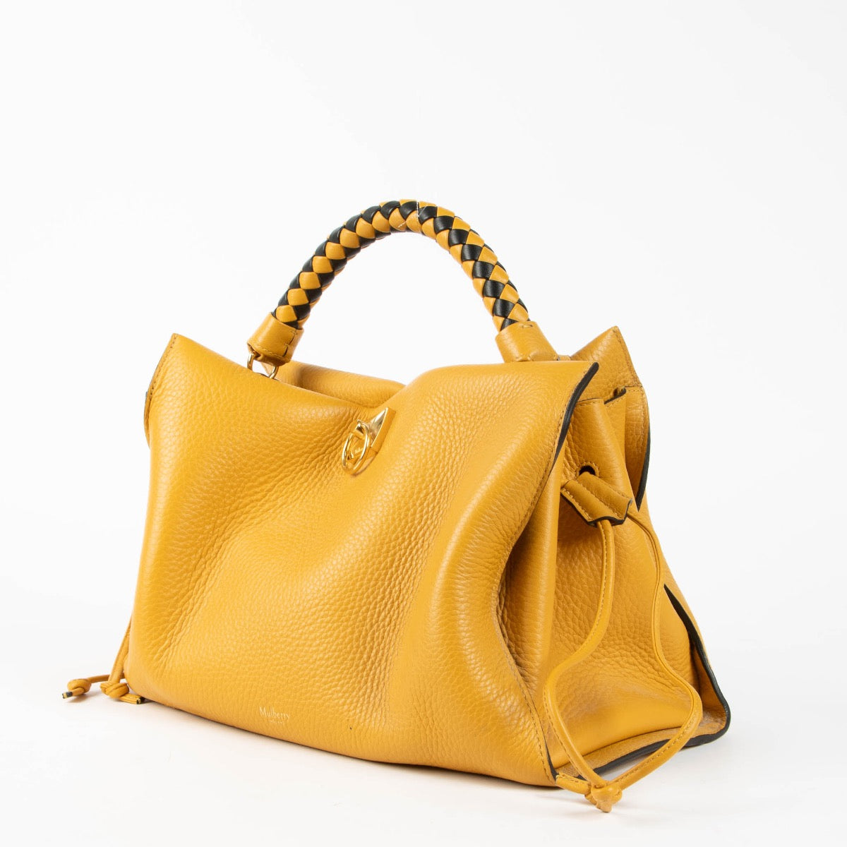 Shop this authentic Mulberry Yellow Braided Handle Bag pre-loved on Labellov.com