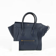 Shop the authentic Celine Navy Smooth Calfskin Luggage Bag second hand on Labellov.com