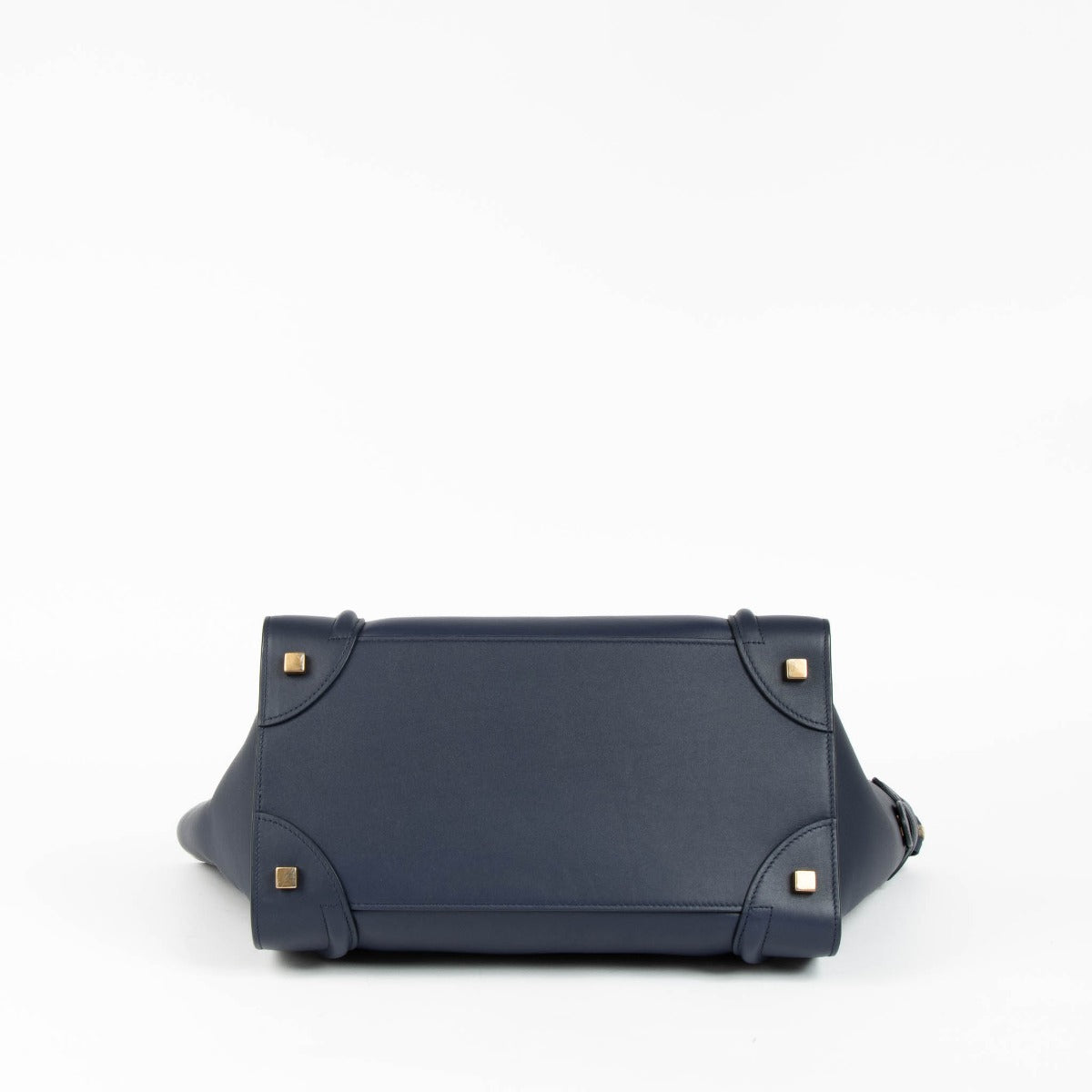 Shop the authentic Celine Navy Smooth Calfskin Luggage Bag second hand on Labellov.com