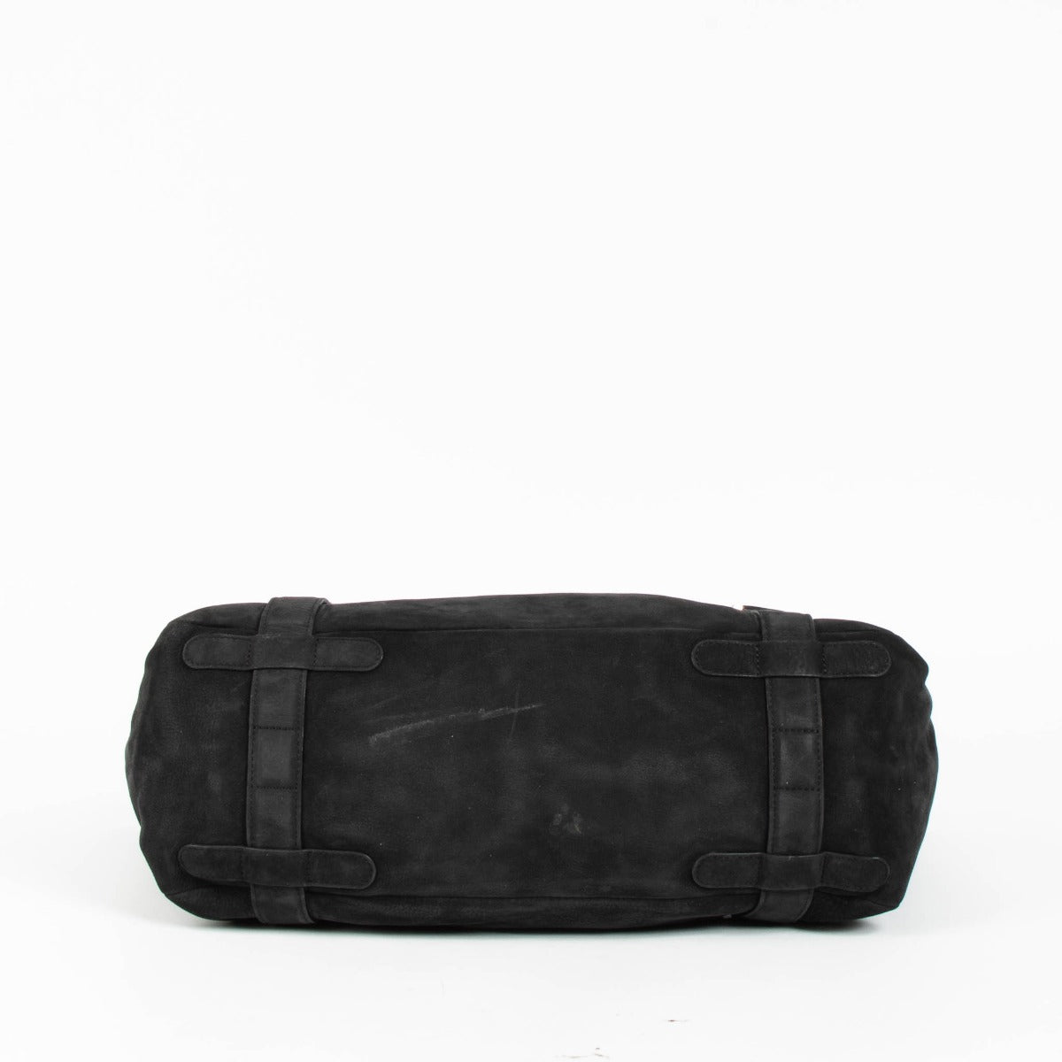 Delvaux Saint Germain black nubuck leather top handle bag