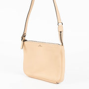 Delvaux Givry Pochette nude leather shoulder bag elegant minimalist